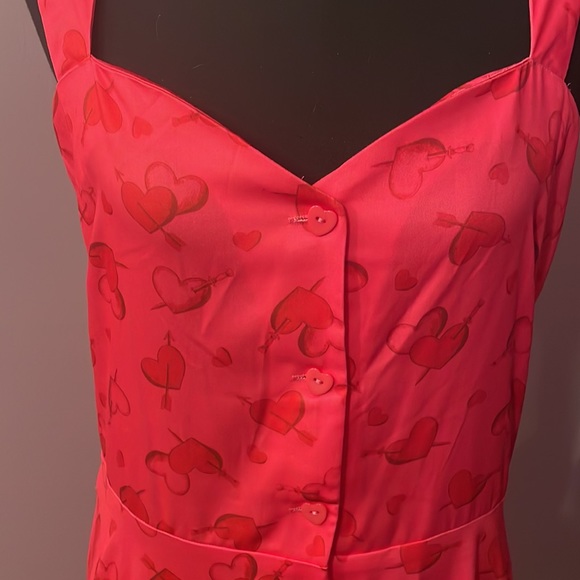 Voodoo Vixen Pink Heart Dress size XXL/US 12/14 - Picture 4 of 7